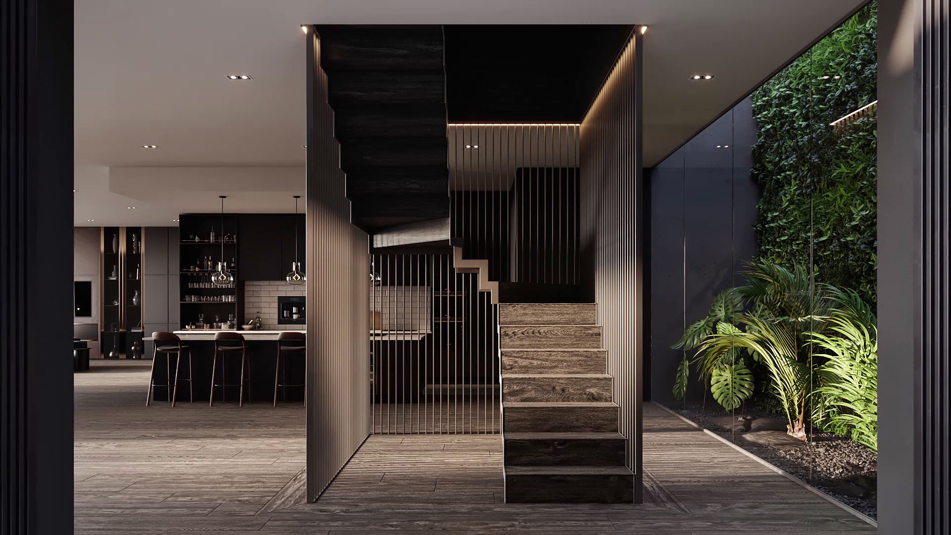 Penthouse apartment interior animation