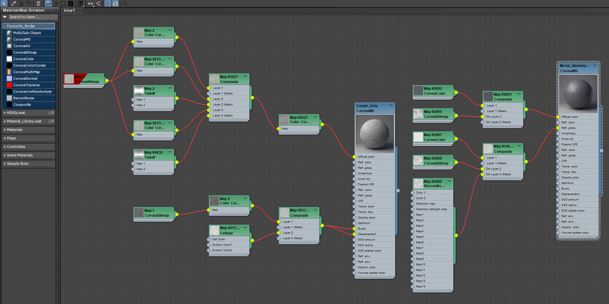 3ds Max slate material editor