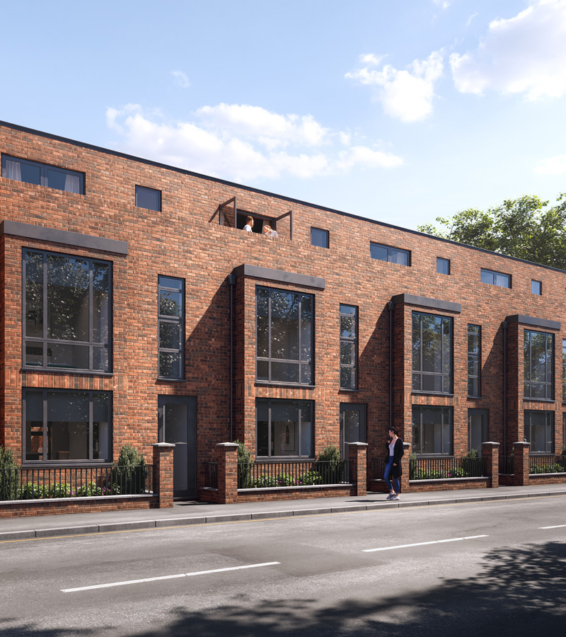 New Build Residential Exterior Render in Hassocks UK
